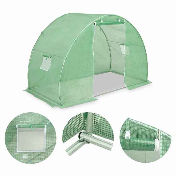 vidaXL Fóliovník 4,5 m² 300 x 150 x 200 cm