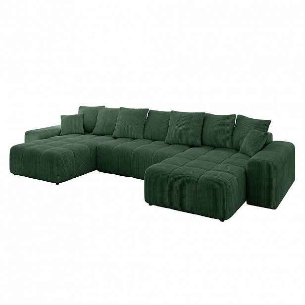 ALTDECOR SEDACÍ SOUPRAVA ENIL-U 401x189x68 zelený manšestr