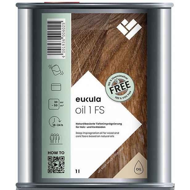 Eukula Oil 1 Fs 1L olej na impregnaci dřevěných podlah a parket