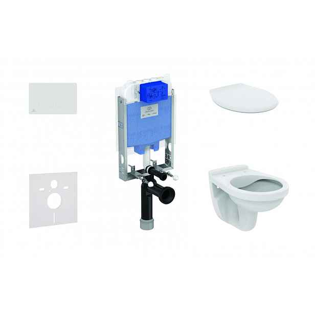 Ideal Standard ProSys - Set předstěnové instalace, klozet Alpha se sedátkem, tlačítko Oleas M1, bílá ProSys80M SP106