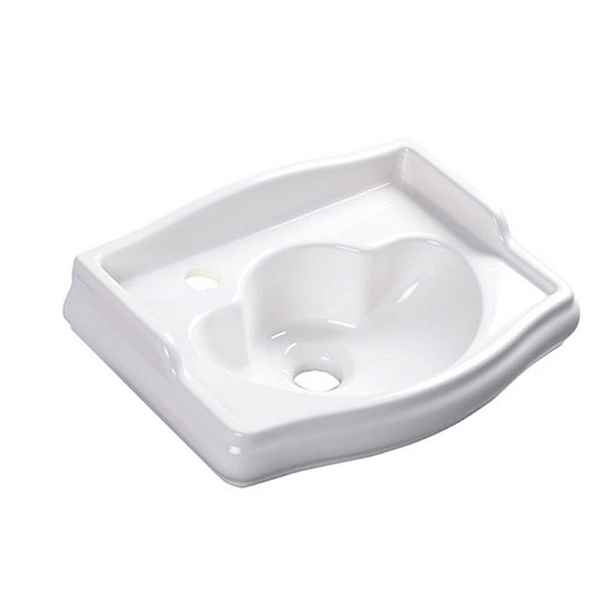 Kerasan RETRO keramické umývátko 41x30cm, otvor pro baterii vlevo, bílá