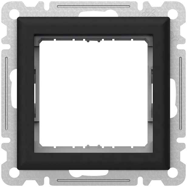 Adaptér k elektronickým přístrojům 45×45 mm Hager lumina černá mat