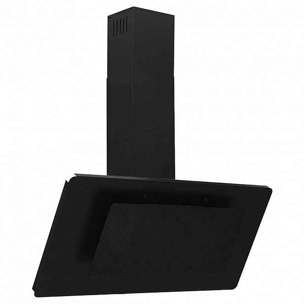 vidaXL Nástěnná digestoř 90 cm nerezová ocel a tvrzené sklo černá