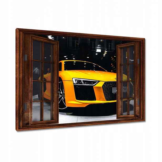 Obrazy 90x60 Žluté Audi R8