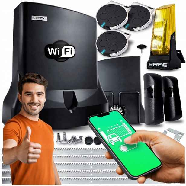 Pohon Pro Posuvné Brány Set automat ovladače pohon lampa 800 kg Wifi