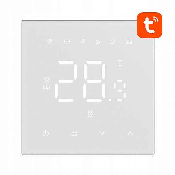 Avatto inteligentní termostat WT410-BH-3A-W bojler 3A Led displej WiFi Tuya