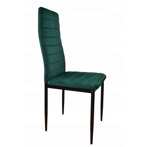 ModernHome LR-1494 Sada 4 ks jídelních židlí Velvet, zelená