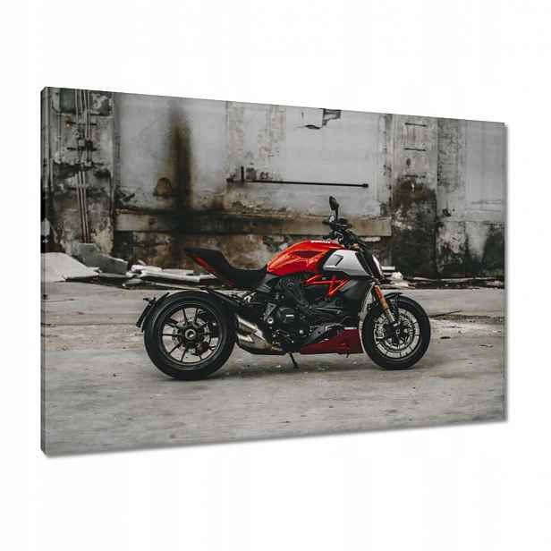 Obrazy 100x70 Červené Ducati Motocykl