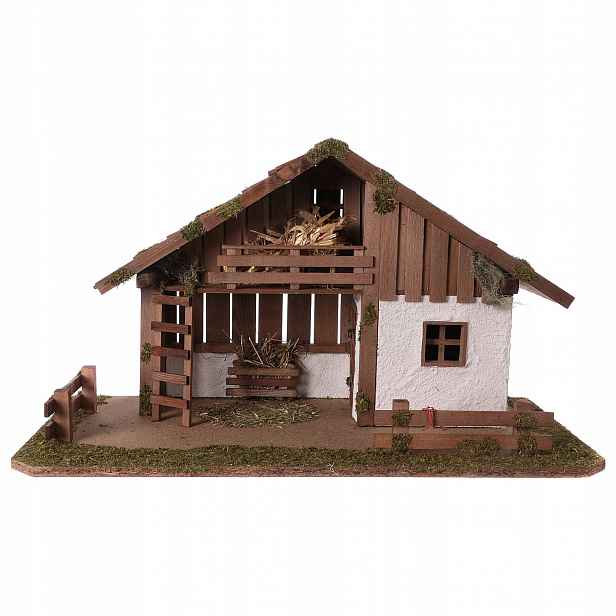 Vánoční Betlém *stájenka* 59x30x33 cm pro postavy o výšce 11-12 cm