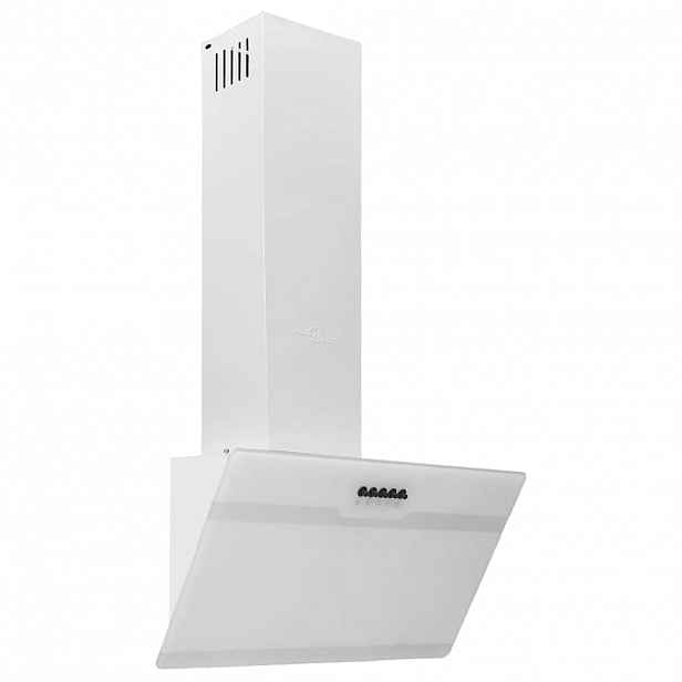 vidaXL Nástěnná digestoř 60 cm ocel a tvrzené sklo bílá