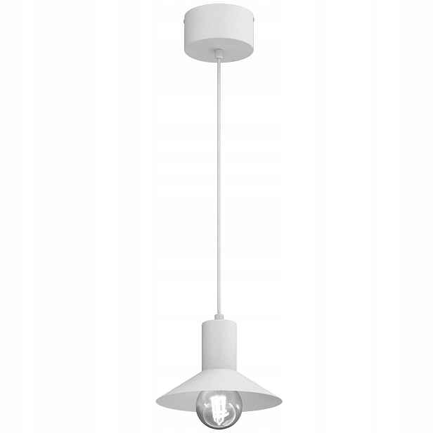 Závěsná lampa bílý kužel 20 cm 1xE27 15 W Nox Luminex