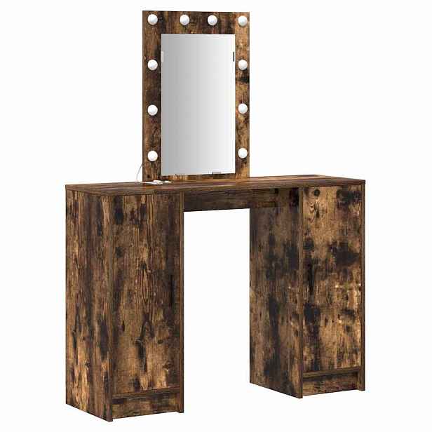 vidaXL Kosmetický stůl Hnědá 102 x 33 x 135 cm Kompozitní dřevo