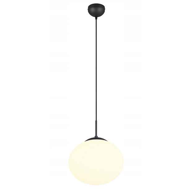 Závěsná lampa Fomento Trio Černá Bílá Kula E27 15W do obývacího pokoje