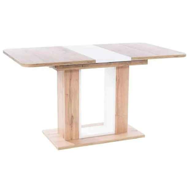 Casarredo Jídelní stůl rozkládací TWINS 140x80 dub artisan/bílá mat