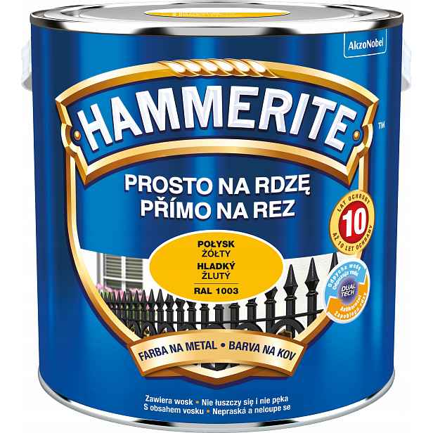 Hammerite Barva Na Rez 2,5L Žlutý Lesk 1003