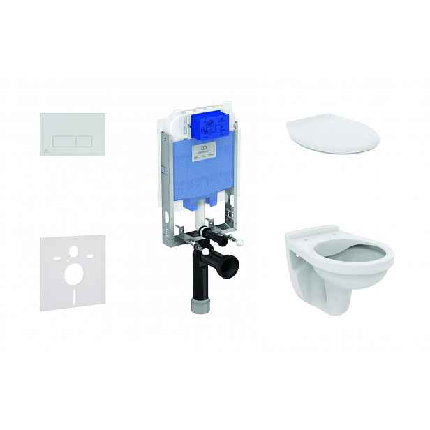 Ideal Standard ProSys - Set předstěnové instalace, klozet Alpha se sedátkem, tlačítko Oleas M2, chrom ProSys80M SP105