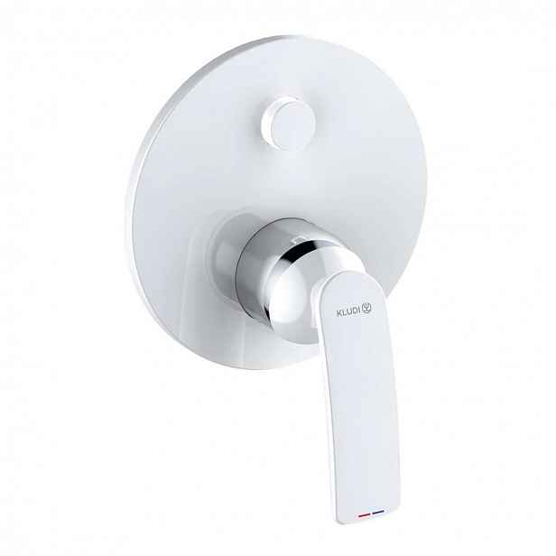 Kludi Balance - Baterie pod omítku pro 2 spotřebiče, bílá/chrom 527599175