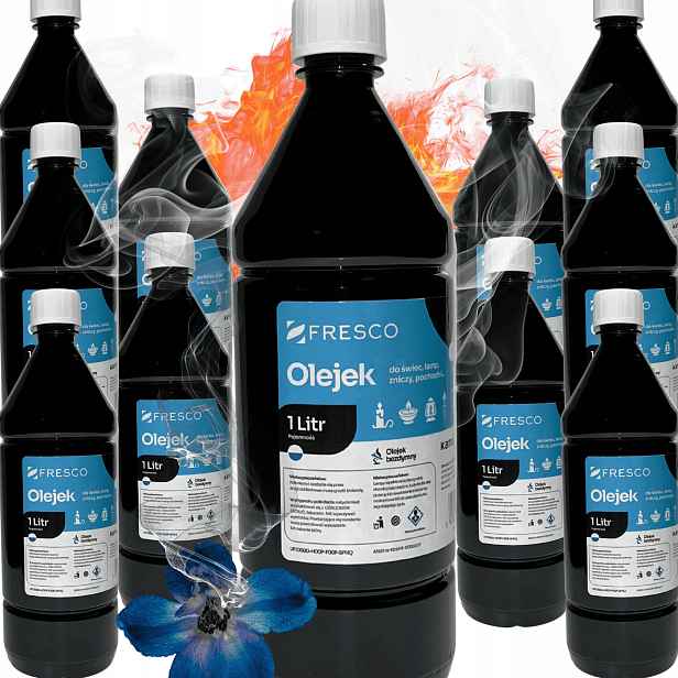 Sada 15 x Olej Na Palivo Nafta Pro Lampy Pochodní Svíčky Frézie Bezkouřová 1L