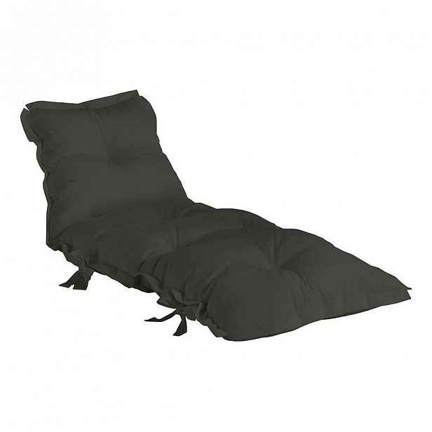 Tmavě šedý variabilní futon vhodný do exteriéru Karup Design OUT™ Sit&Sleep Dark Grey