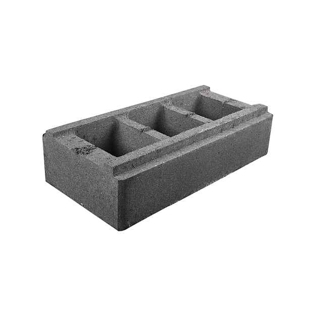 Tvárnice plotová DITON VERSO průběžná černá 300×600×150 mm