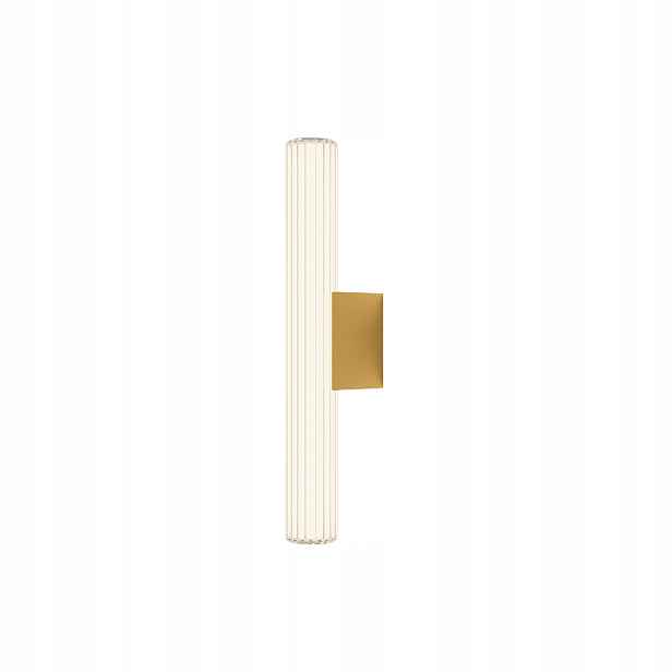 Led nástěnné svítidlo moderní zlatá skleněná tuba 45 cm IP44 Light Prestige