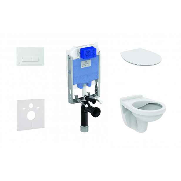 Ideal Standard ProSys - Set předstěnové instalace, klozet Alpha se sedátkem, tlačítko Oleas M2, SoftClose, chrom mat ProSys80M SP110