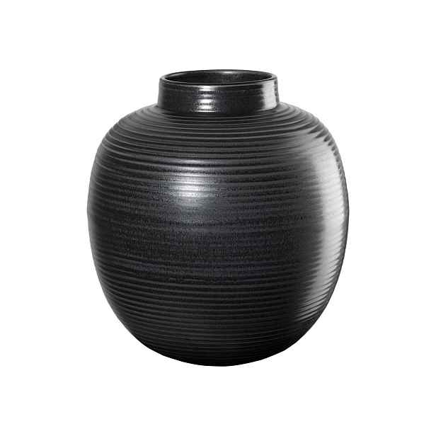 Kameninová váza výška 22 cm JAPANDI ASA Selection - černá