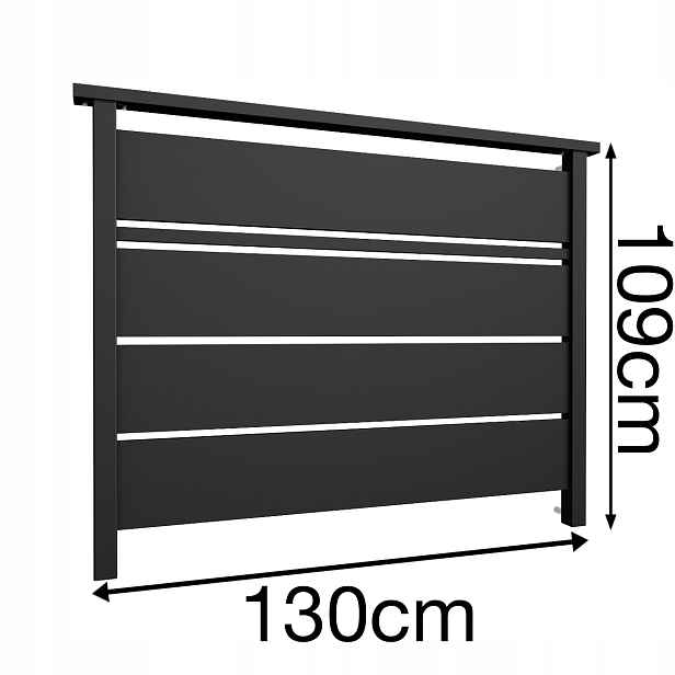 Solid 109 Francouzský balkon 130 cm Balustrada Ral