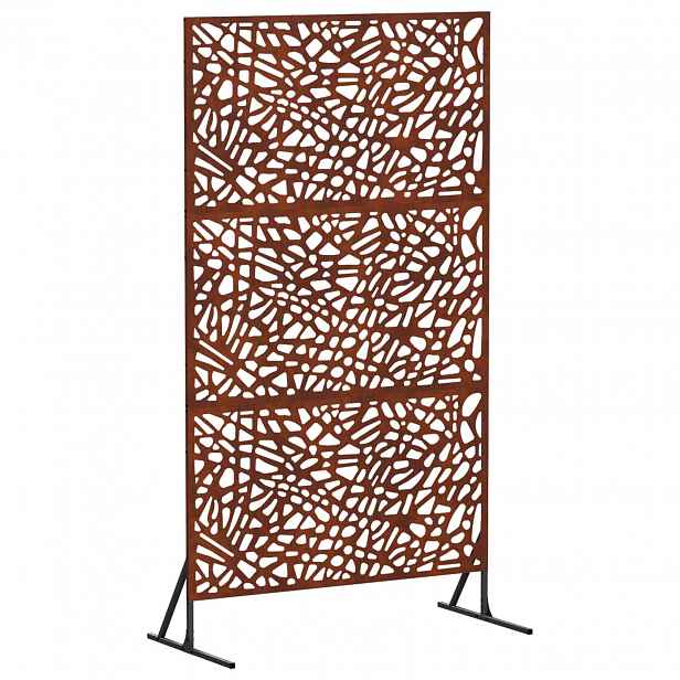 vidaXL Obrazovka pro soukromí 100 x 50 x 180 cm Rezavá