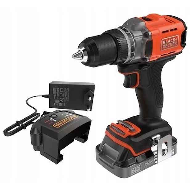 Aku Vrtačka Black+decker BCD382D1XC 18V 2Ah 45Nm Led