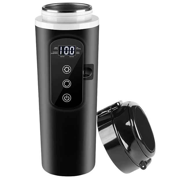 Automobilová Konvice 12V 24V 500ML 100W Regulace 45-100°C Do Auta