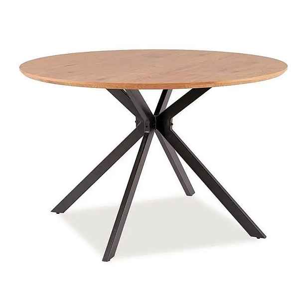 Casarredo Jídelní stůl ASTER 120 dub/černá mat