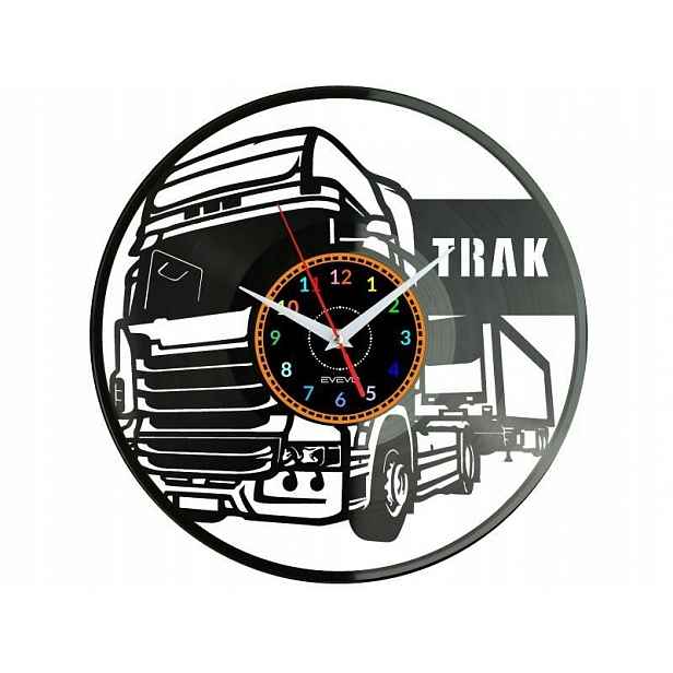 Kamion Dárek Originální dekorace do domu Hodiny z vinylové desky