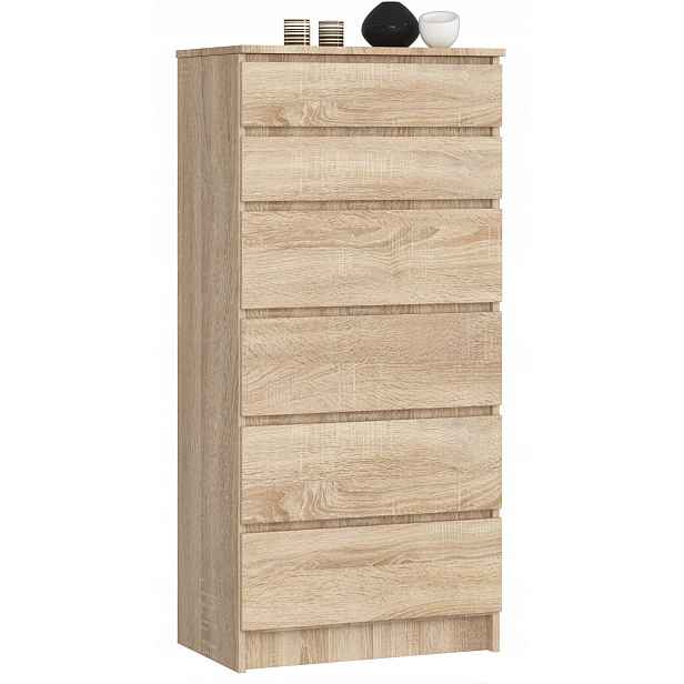 Komoda skříňka K60 6 zásuvek dub sonoma Akd