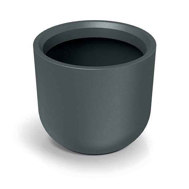 Prosperplast Plastový květináč MOLTAS ROUND HIGH grafitový, varianta 60 cm