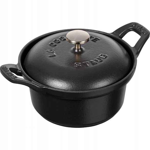 Staub La Coquette Litinový hrnec kulatý 500 ml, černý