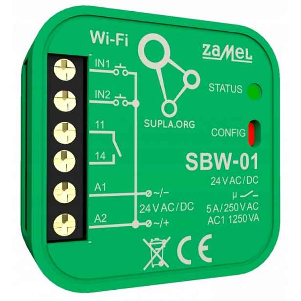 Supla ovladač brány Wi-fi SBW-01