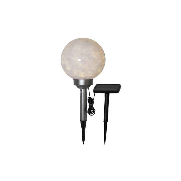 Venkovní kulaté solární LED svítidlo Star Trading Luna, ø 20 cm