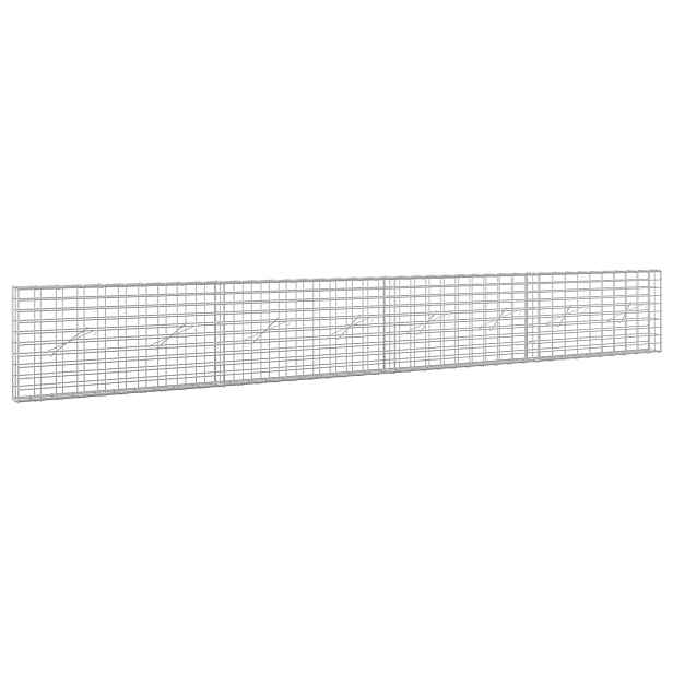 vidaXL Gabion s drátem 5 mm a síťkou 5x10 cm 400x10x50 cm