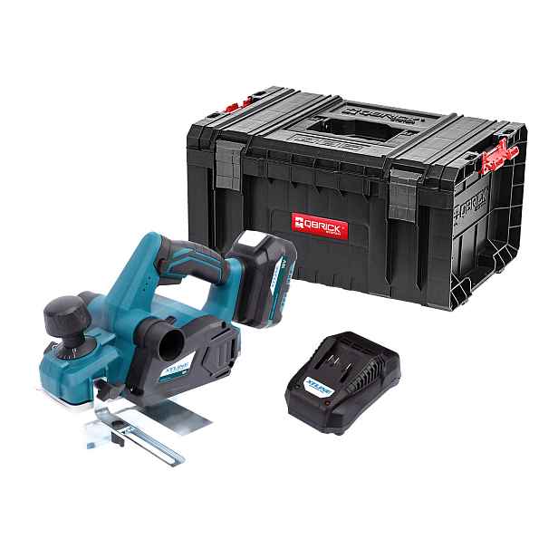 XTLINE Aku hoblík 18 V + baterie 5.0 Ah + nabíječka 3.5 A + kufr