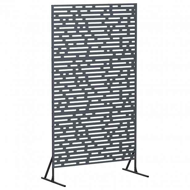 vidaXL Obrazovka pro soukromí 100 x 50 x 180 cm Ocel Antracitová