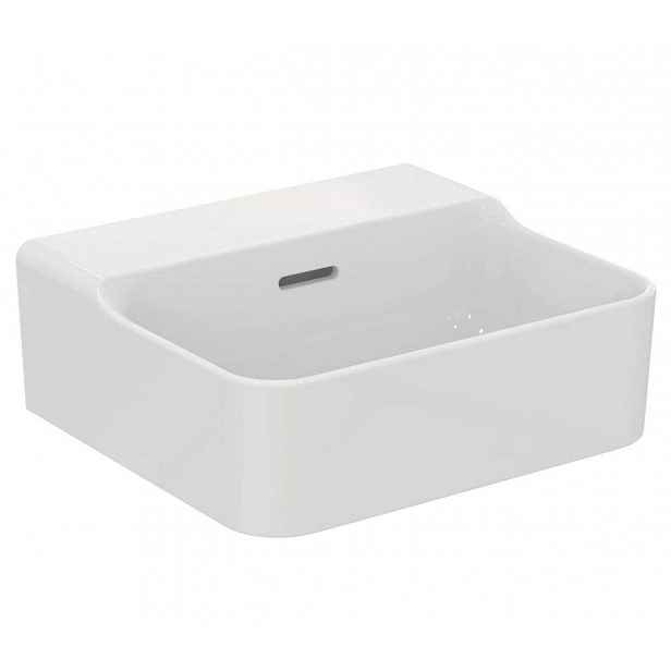 Ideal Standard Conca Ceram - Umývátko 40x35 cm, s přepadem, bez otvoru pro baterii, bílá T381101