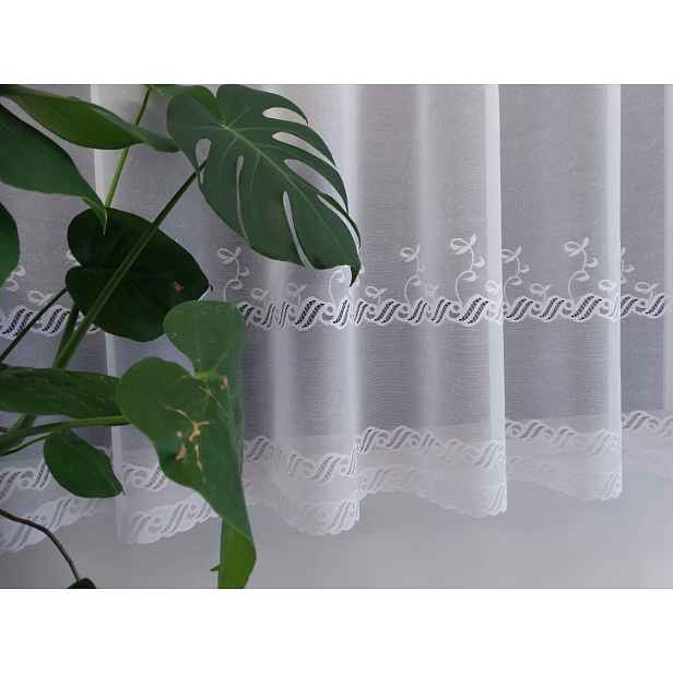 Mg Záclona 33703 Bílá 400x160 cm Hotová Obšitá M