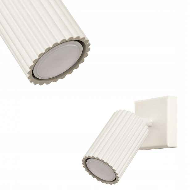 Minimalistická béžová nástěnná lampa s nastavitelným reflektorem Sollux