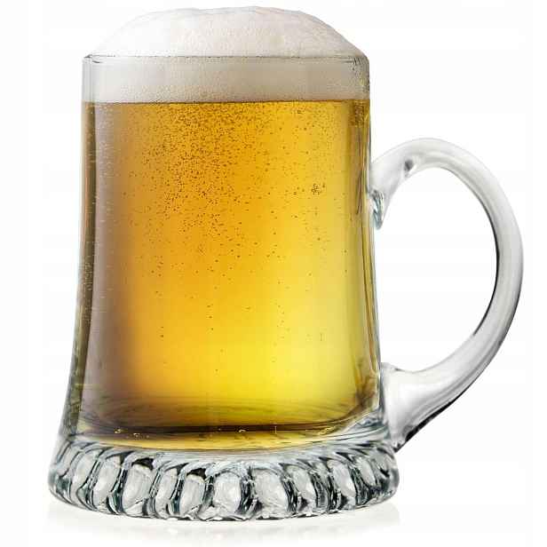 Pevný pivní sklenice s rukojetí na pivo Edwanex Hvězda 1000 ml 1 l 1 Ks