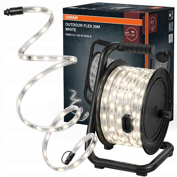 Venkovní Led páska Vodotěsná páska 142W 4000K Neutrální IP65 20 m Osram