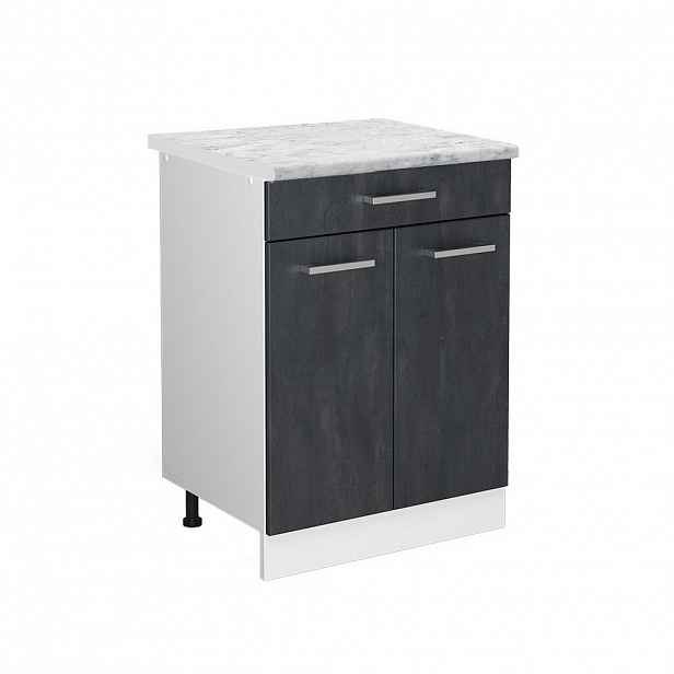 Vicco SPODNÍ SKŘÍŇKA KUCHYŇSKÉ LINKY R-Line Černý beton 60 cm PD Mramor