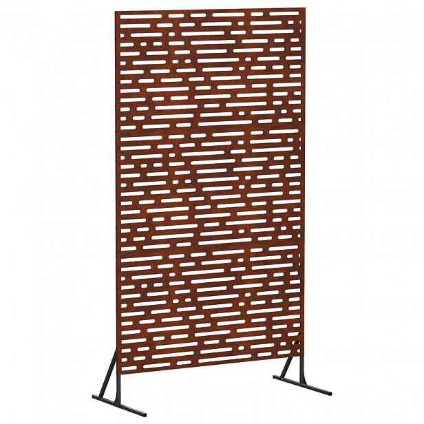 vidaXL Obrazovka pro soukromí 100 x 50 x 180 cm Rezavá