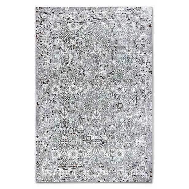 Koberec do obývacího pokoje 155 x 235 cm, klasický krémově šedý vzor