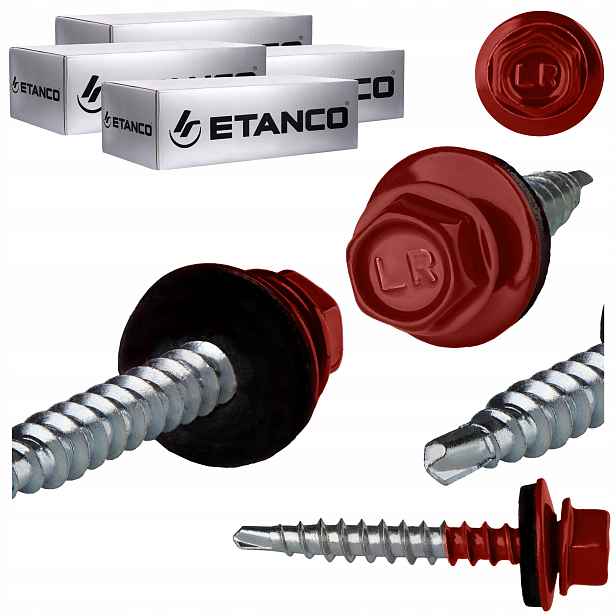 Farmářské vruty 4,8 x 35 mm Ral 3011 1000ks plechové vruty Etanco GTF2 Z14